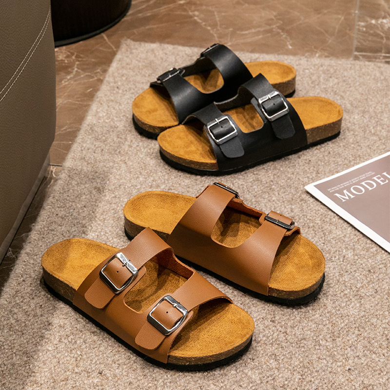 [🎉Sconto del 50% oggi, non lasciartelo sfuggire] 🐂Pantofole in pelle di vitello australiana✅ Supporto plantare: camminata comoda e indolore (cucite a mano con materiali ecocompatibili)