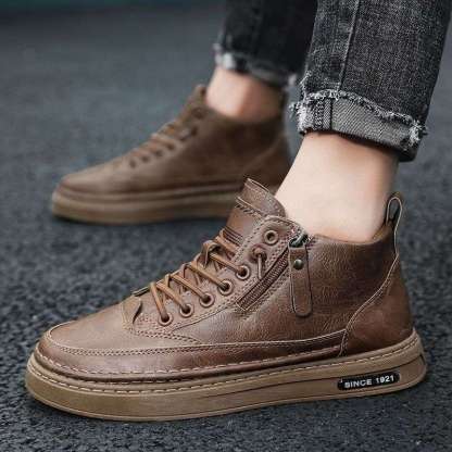 (🎉Sconto del 50% oggi, non perdertelo) 🐂 Scarpe ortopediche da uomo in pelle di vitello australiana 👞Cucite a mano, impermeabili e antiscivolo ✅Supporto dell'arco plantare: camminata confortevole