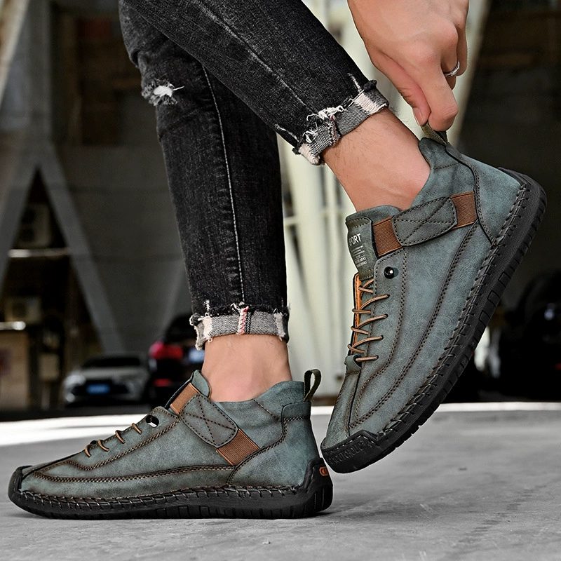 [🔥Oggi metà prezzo: da non perdere] Scarpe ortopediche in pelle bovina di alta qualità dal design ergonomico - design con supporto dell'arco plantare👞Sbarazzati facilmente del dolore ai piedi