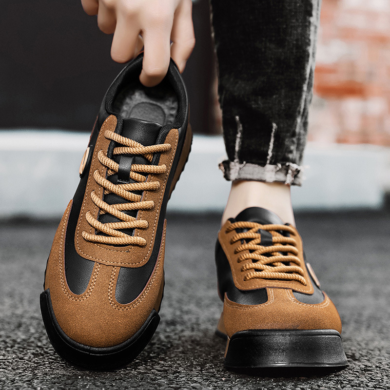 (🎉50% di sconto oggi - da non perdere) Nuove scarpe casual da uomo in pelle scamosciata di lusso👞Camminata comoda, (✅Efficacia: allevia il dolore ai piedi)