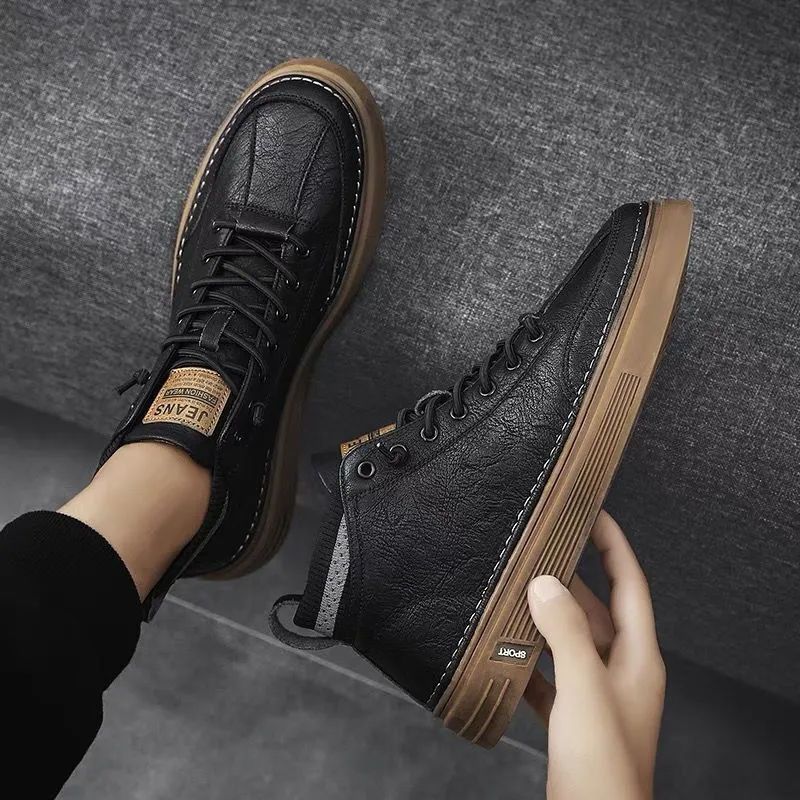 (🎉 Saldi primaverili 50% di sconto, finiranno presto) - Scarpe ortopediche da uomo realizzate in pelle di vitello australiana ✅ Soletta in memory foam ecologica: comfort di camminata, elimina il dolore in 7 giorni