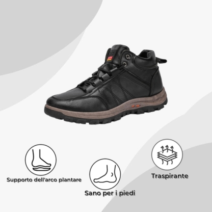 【⏰Sconto del 50% oggi - da non perdere】 Scarpe ortopediche dal design ergonomico - pelle di alta qualità + cuciture a mano 👞