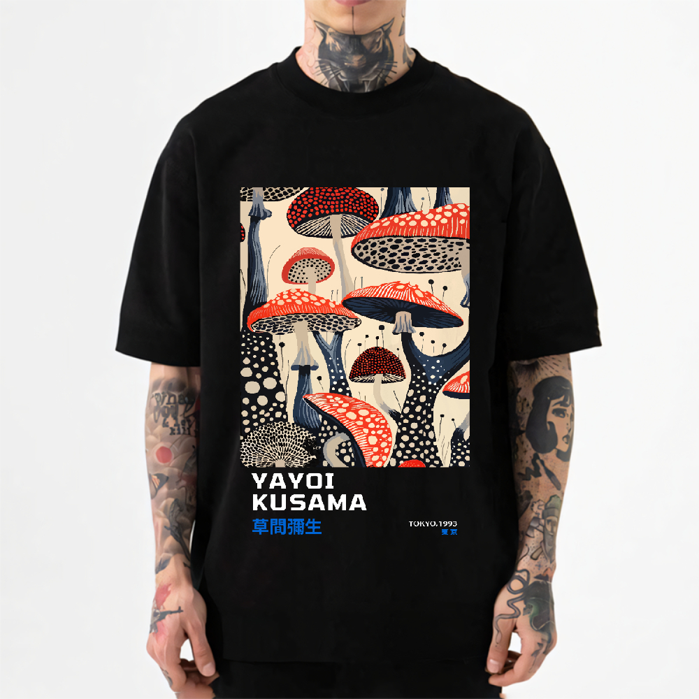 Yayoi Kusama Mushroom Japanese Style Classic Tee