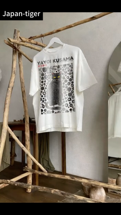Yayoi Kusama Cat Japanese Style Classic Tee
