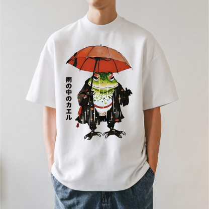Frog In The Rain Japanese Style Classic Tee