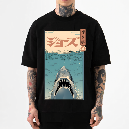 Shark Ukiyoe Japanese Style Classic Tee
