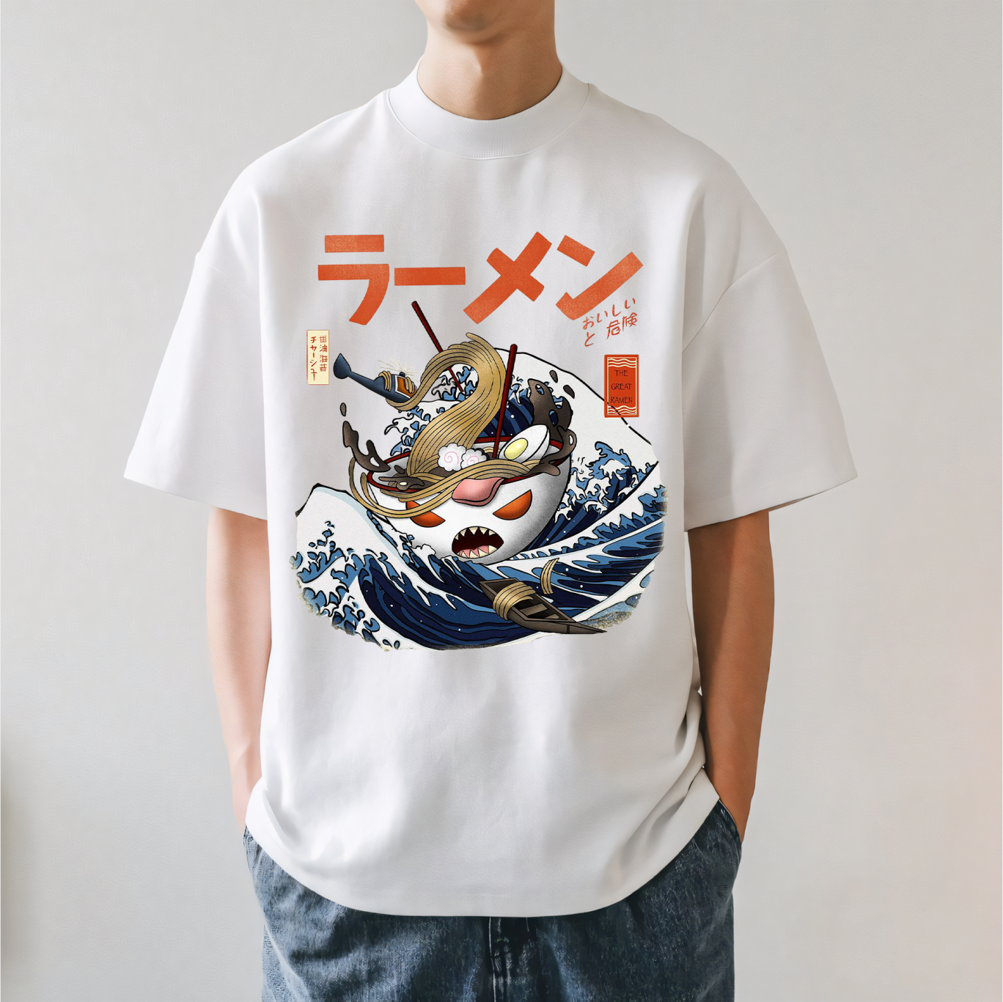 Ramen Wave Japanese Style Classic Tee