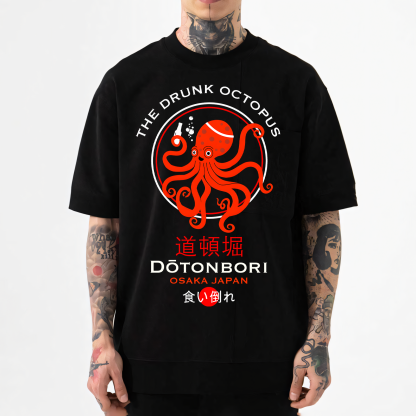 Osaka Dotonbori Drunken Octopus Japanese Style Classic Tee