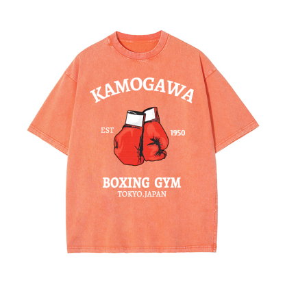 Kamogawa Vintage Wash Japanese Design T-Shirt