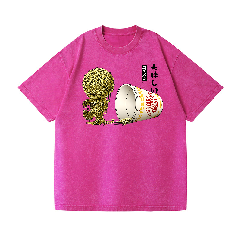 Ramen Mummy Vintage Wash Japanese Design T-Shirt
