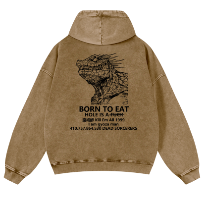 Dorohedoro Anime Vintage Washed Cotton Back Art Hoodie