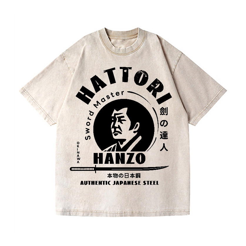 Okinawa Hattori Hanzo Vintage Wash Japanese Design T-Shirt