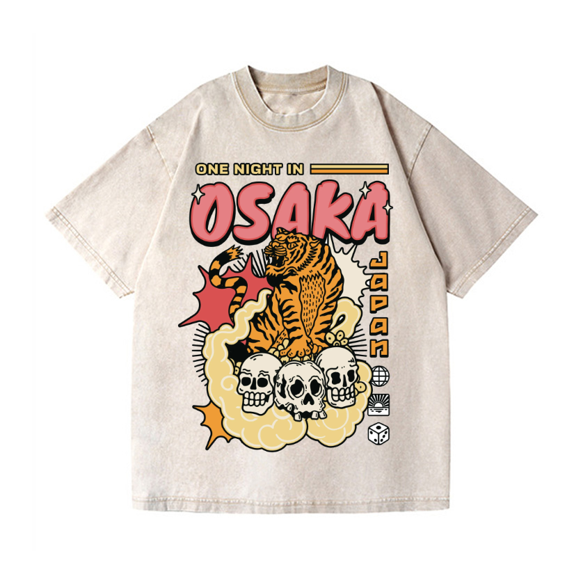 Vintage Wash Japanese Design T-Shirt