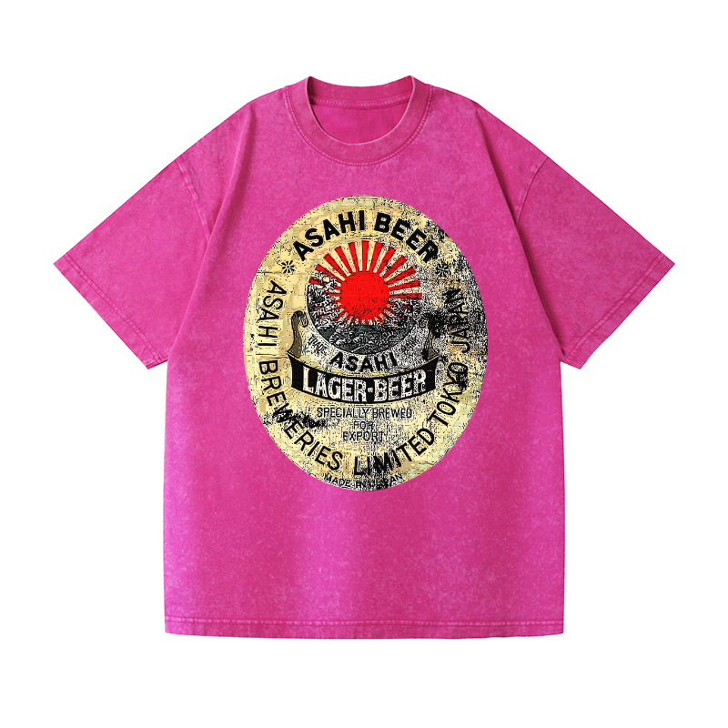 Asahi Beer Vintage Wash Japanese Design T-Shirt
