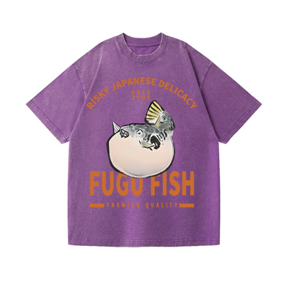 Japan's Risky Eats Vintage Wash Japanese Design T-Shirt