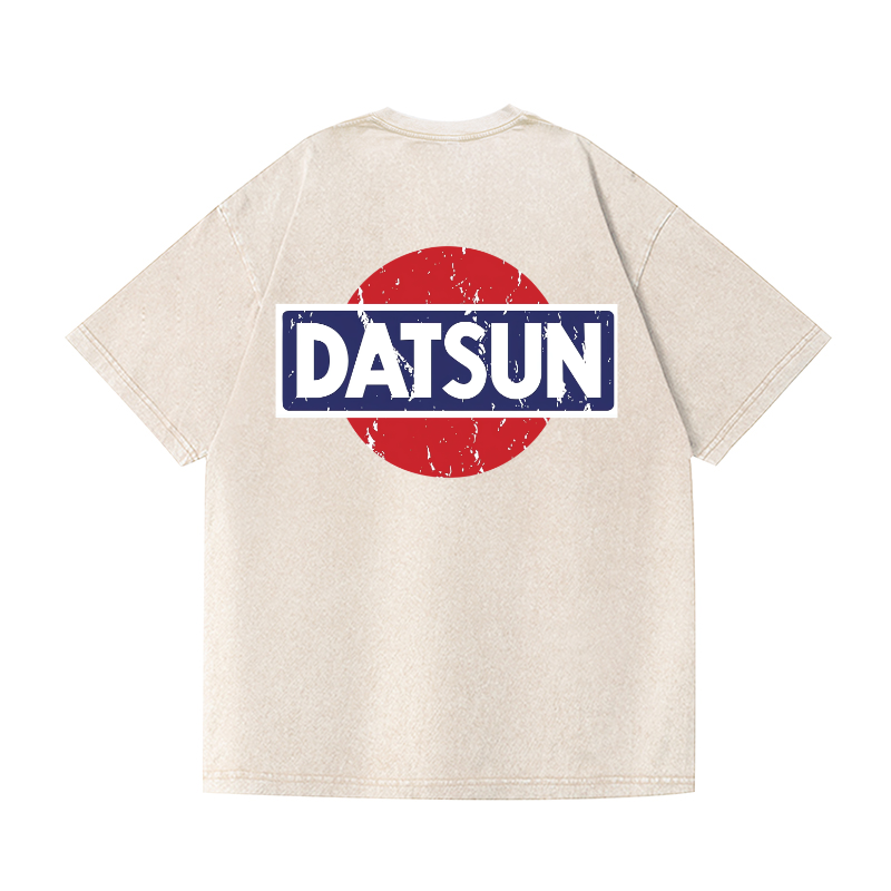 Datsun Vintage Wash Japanese Design Back Art T-Shirt