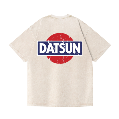 Datsun Vintage Wash Japanese Design Back Art T-Shirt
