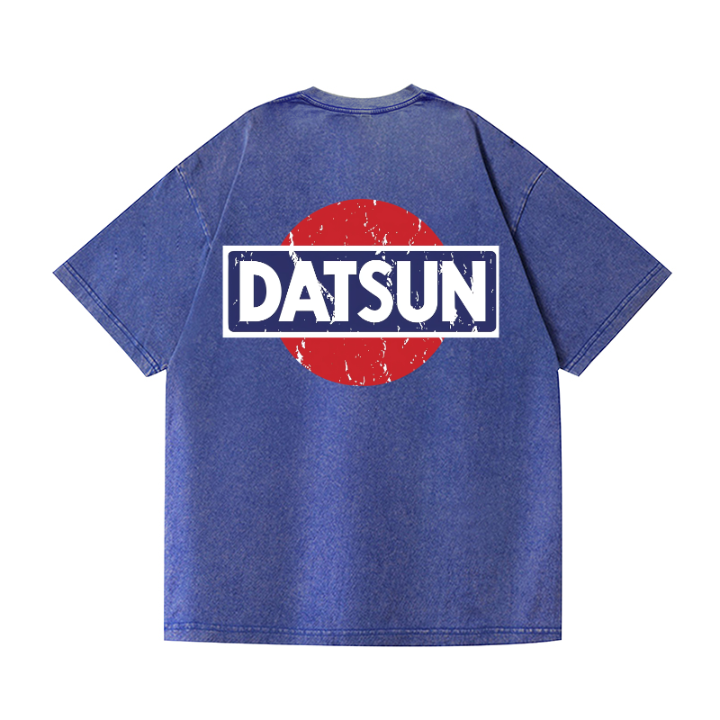 Datsun Vintage Wash Japanese Design Back Art T-Shirt