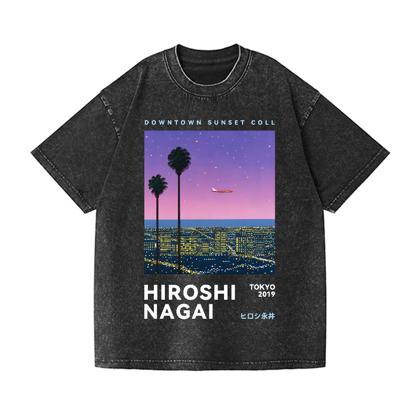 Hiroshi Nagai Vintage Wash Japanese Design T-Shirt