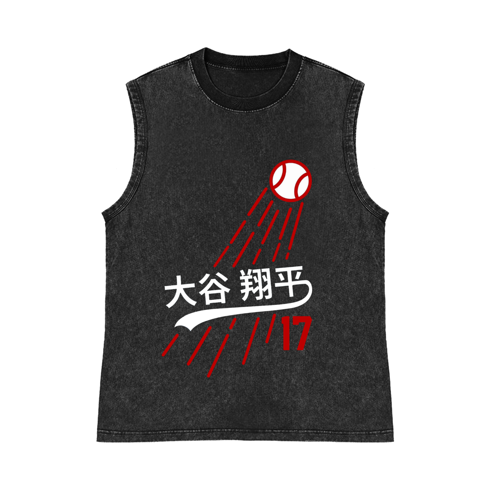 Shohei Ohtani Pure Cotton Wash-Dyed Sleeveless Tank Top