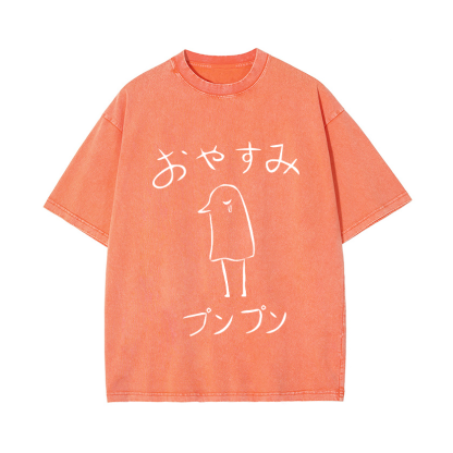 The Pure Existence Vintage Wash Japanese Design T-Shirt