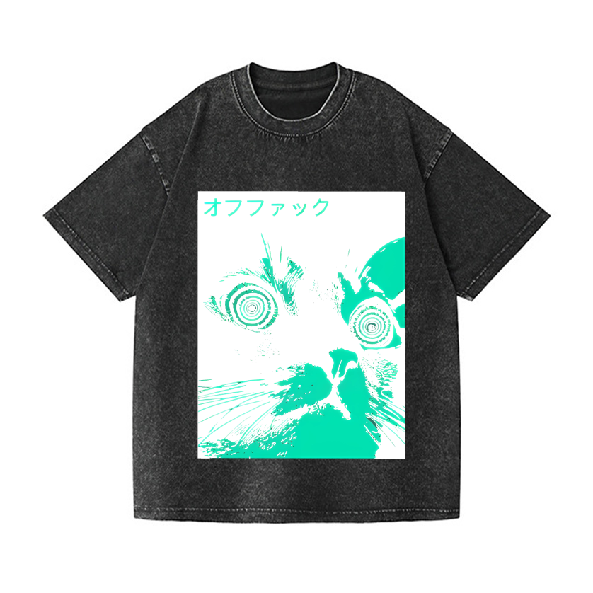 Vintage Wash Japanese Design T-Shirt