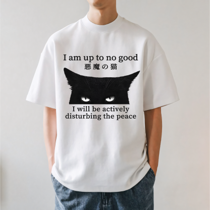 Devil Black Cat Japanese Style Classic Tee