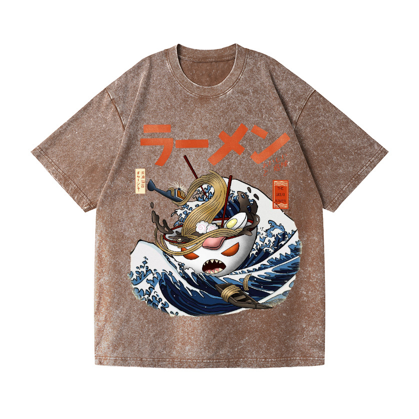 Vintage Wash Japanese Design T-Shirt
