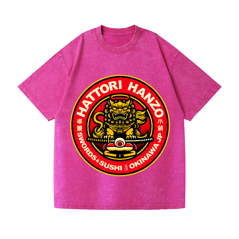 Okinawa Hattori Hanzo Vintage Wash Japanese Design T-Shirt