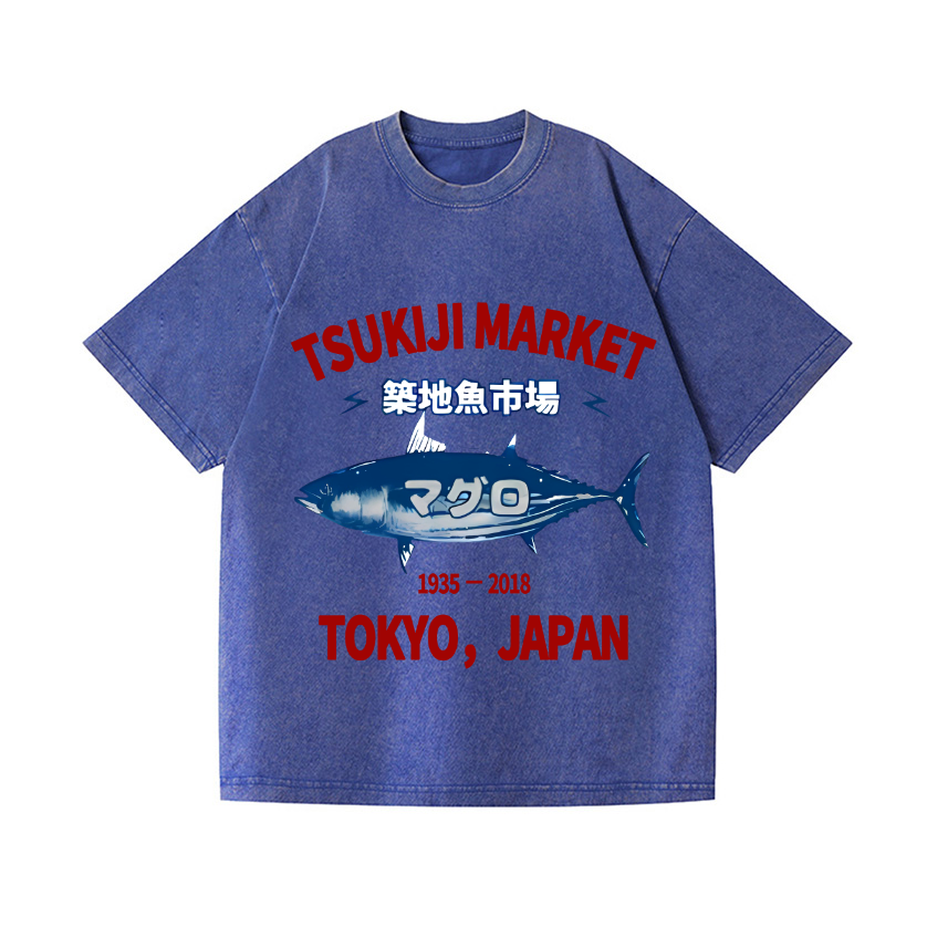 Vintage Wash Japanese Design T-Shirt