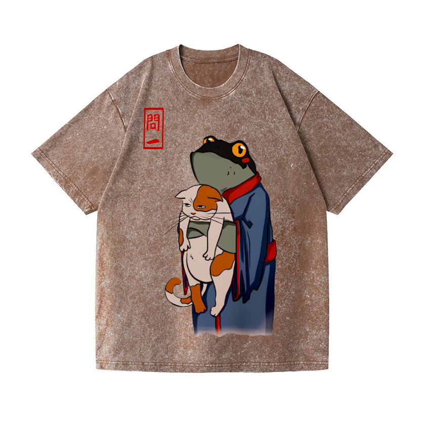 Vintage Wash Japanese Design T-Shirt