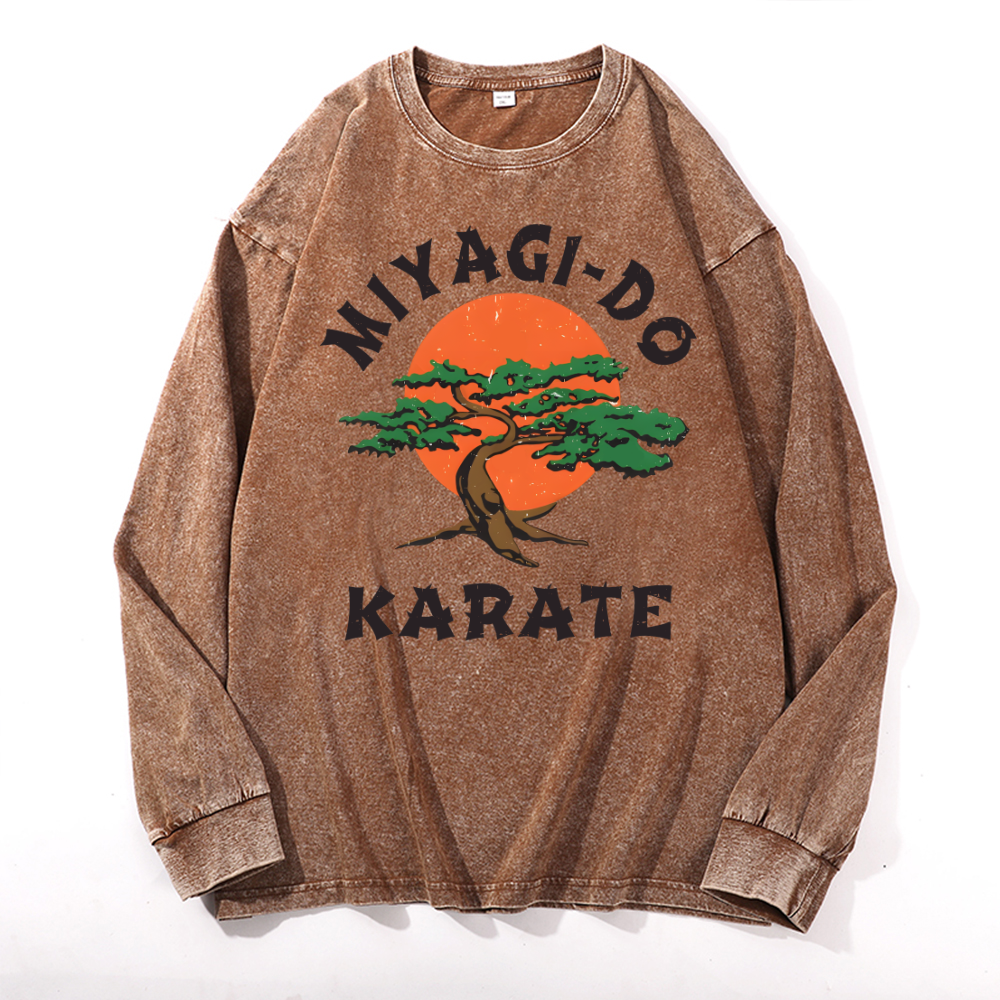 Miyagi-do Karate Vintage Cotton Wash Crewneck Sweatshirt