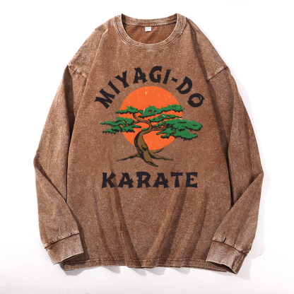 Miyagi-do Karate Vintage Cotton Wash Crewneck Sweatshirt