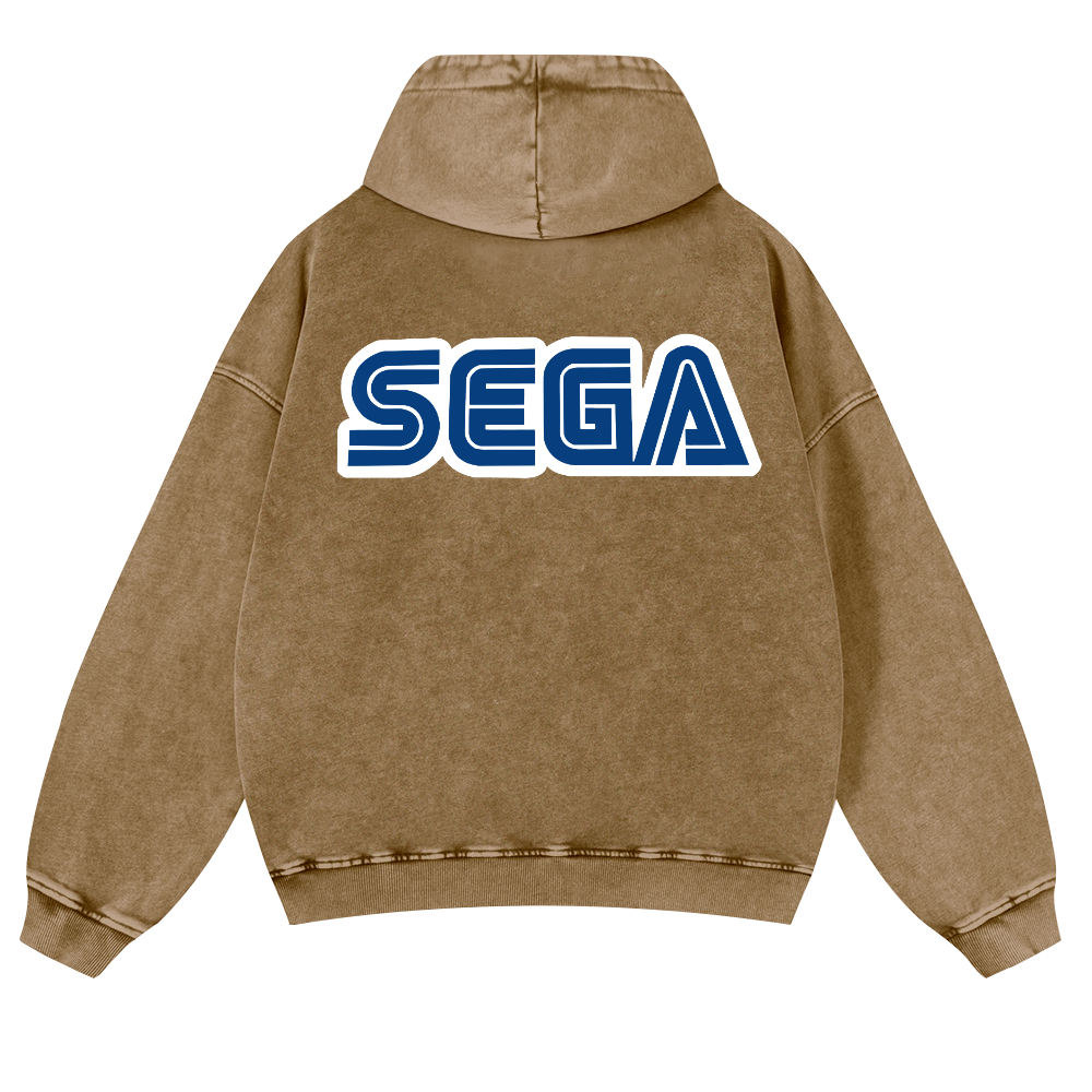 SEGA Vintage Washed Cotton Back Art Hoodie
