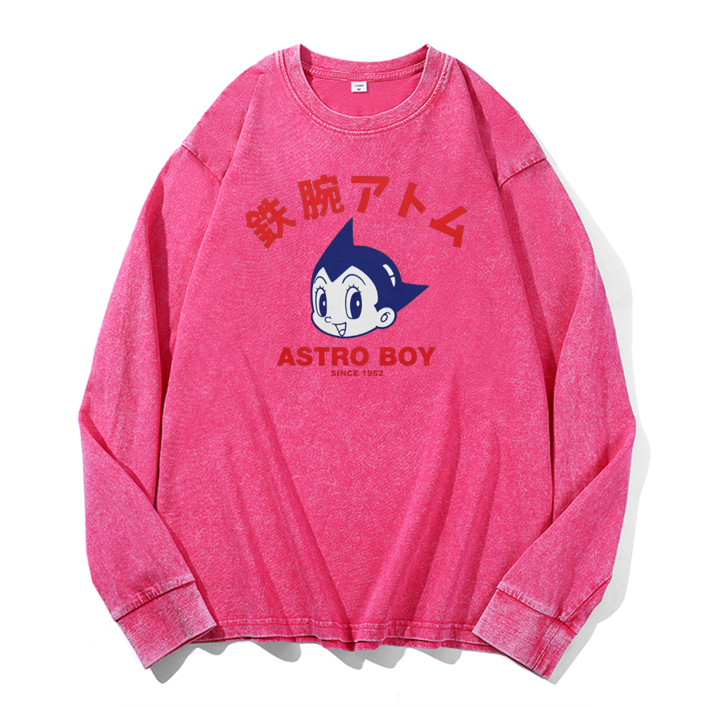 Vintage Cotton Wash Crewneck Sweatshirt