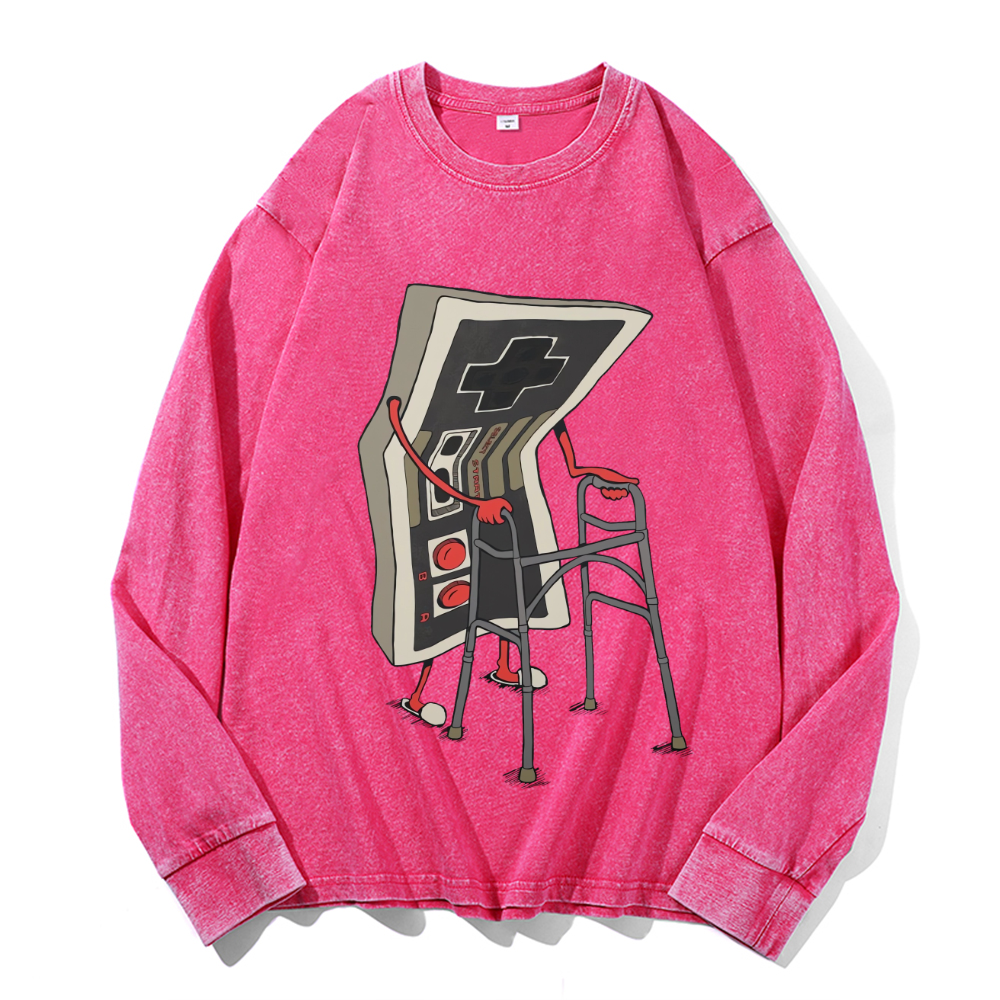 Vintage Cotton Wash Crewneck Sweatshirt
