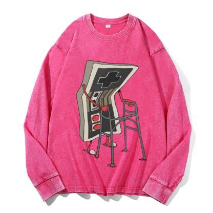 Vintage Cotton Wash Crewneck Sweatshirt