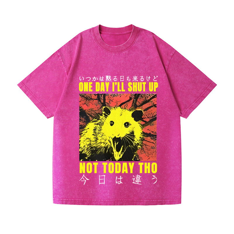 No Silence Today Vintage Wash Japanese Design T-Shirt