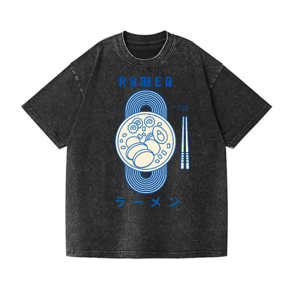 Ramen Vintage Wash Japanese Design T-Shirt