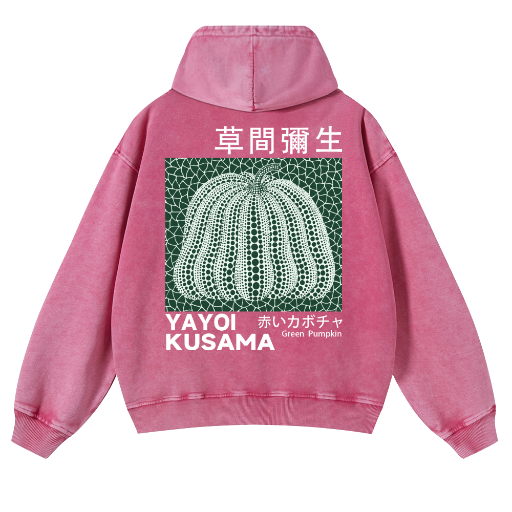 ミルク T.yayoi Yayoi Kusama Pumpkin Vintage Wash Japanese Design T-Shirt