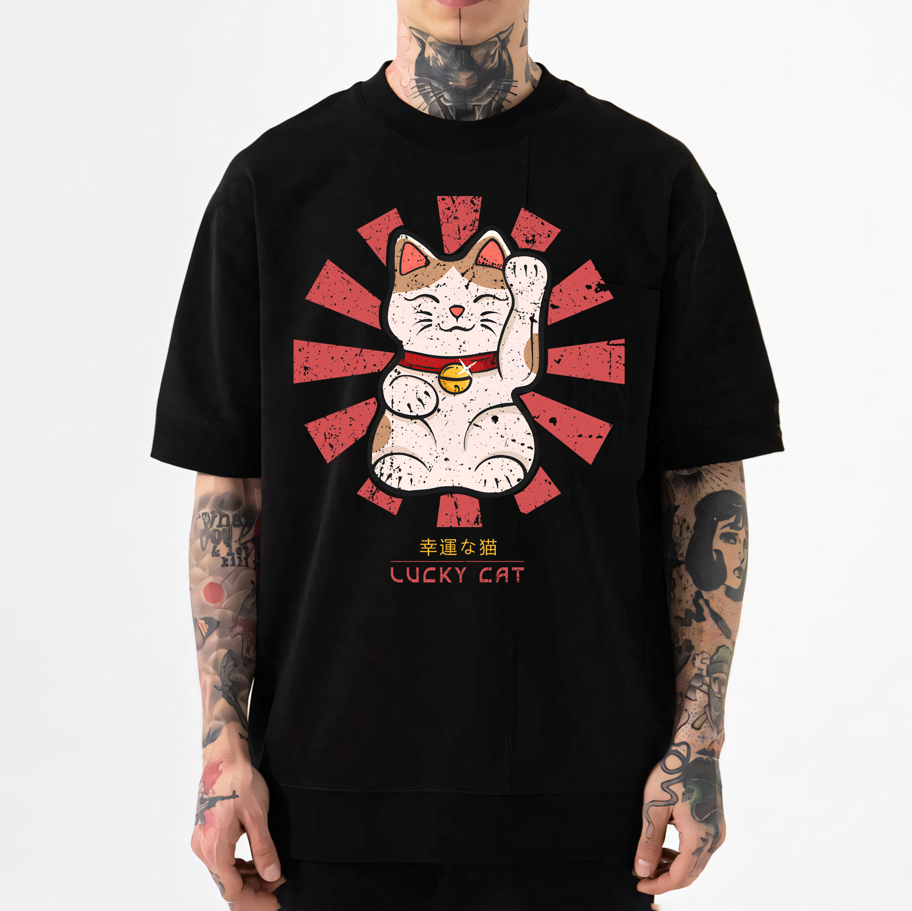 Lucky Cat Japanese Style Classic Tee