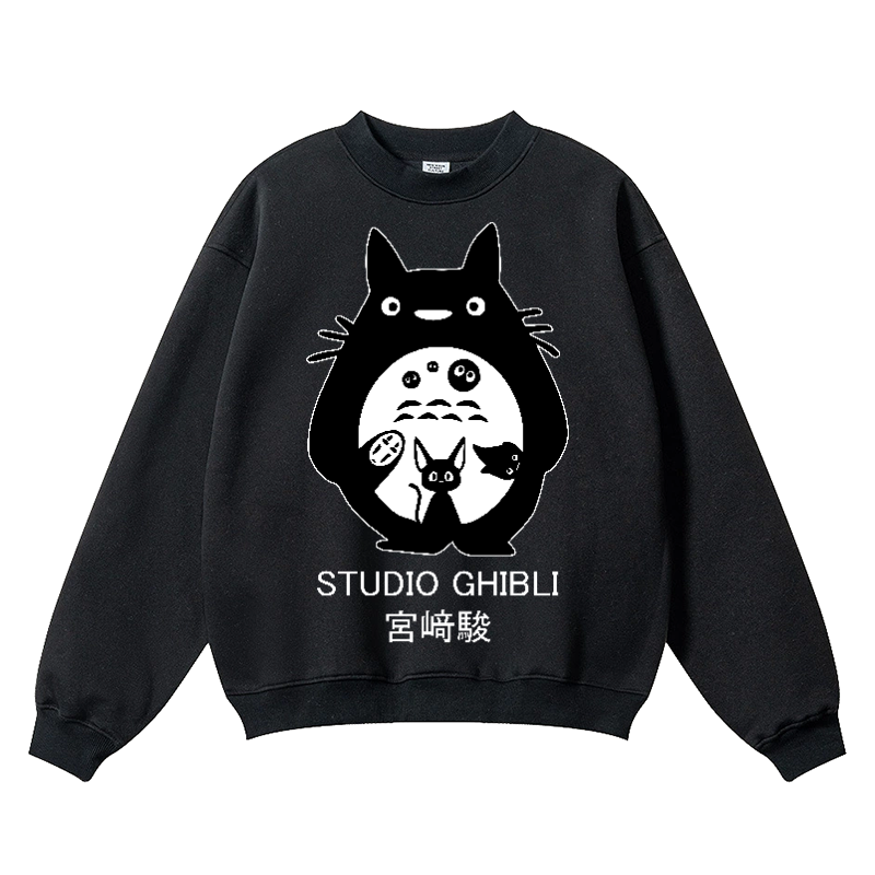 Studio Ghibli Totoro Wrinkle-Resistant Crewneck Sweatshirt