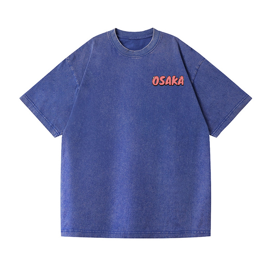 Osaka Tiger Vintage Wash Japanese Design Back Art T-Shirt
