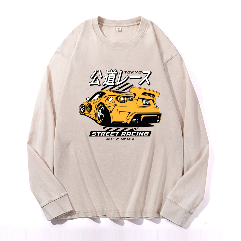 Vintage Cotton Wash Crewneck Sweatshirt