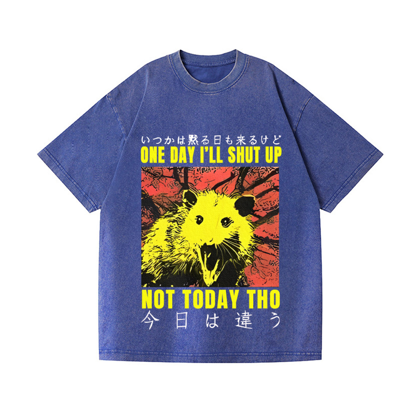 No Silence Today Vintage Wash Japanese Design T-Shirt