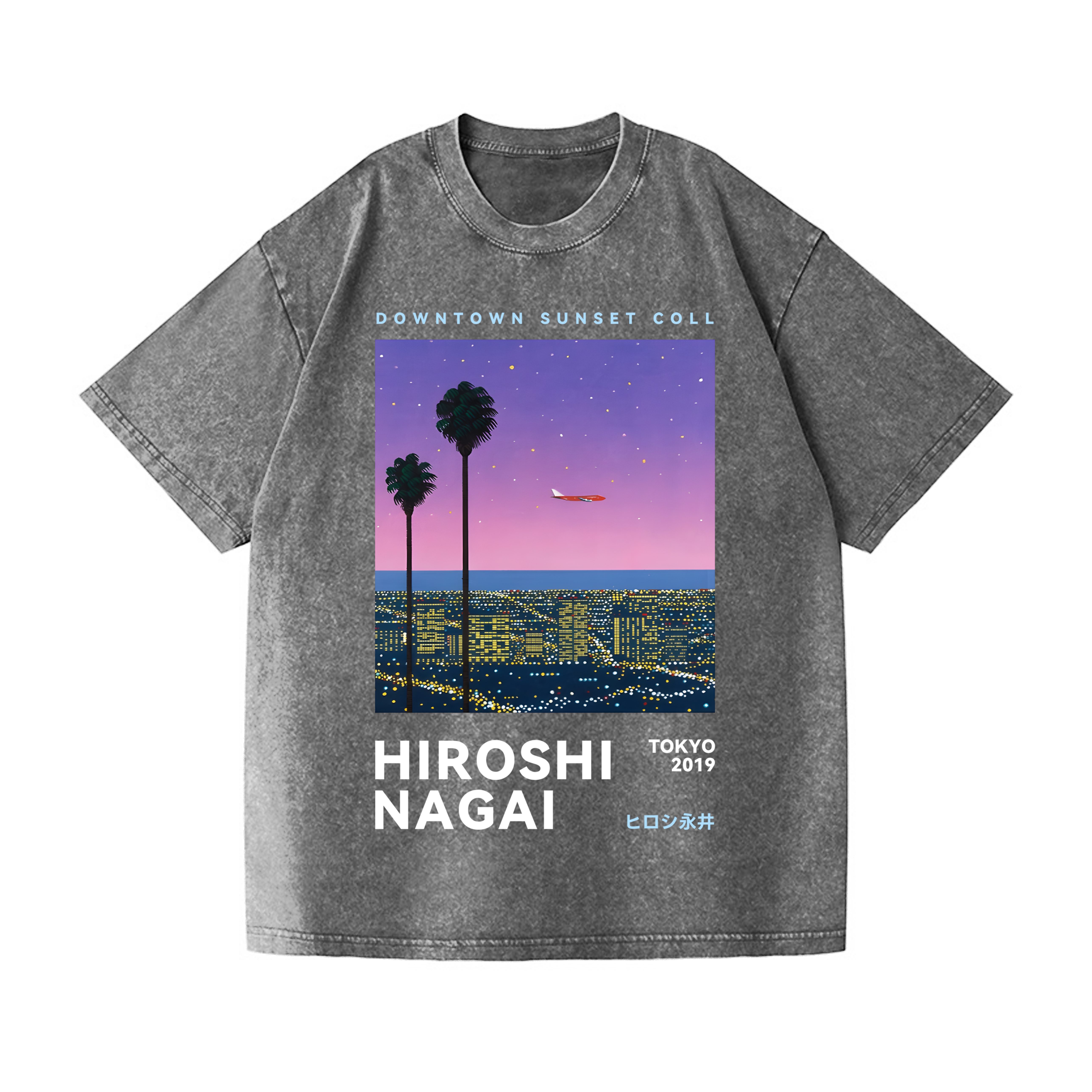 Hiroshi Nagai Vintage Wash Japanese Design T-Shirt