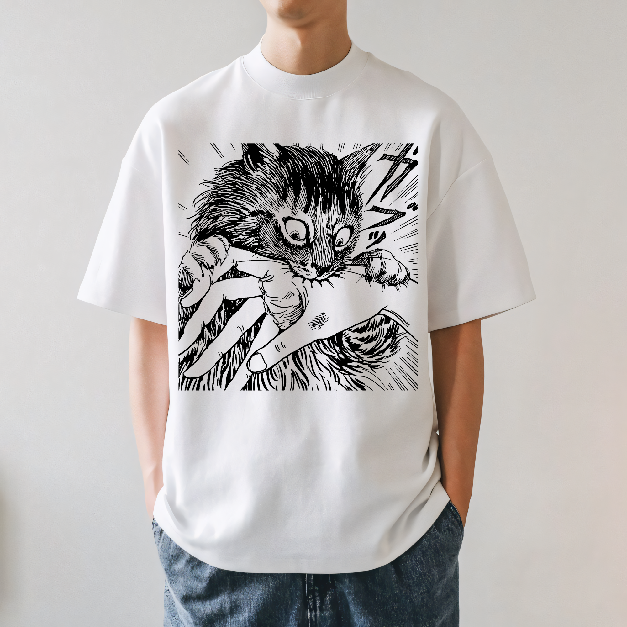 Fierce Cat Japanese Style Classic Tee