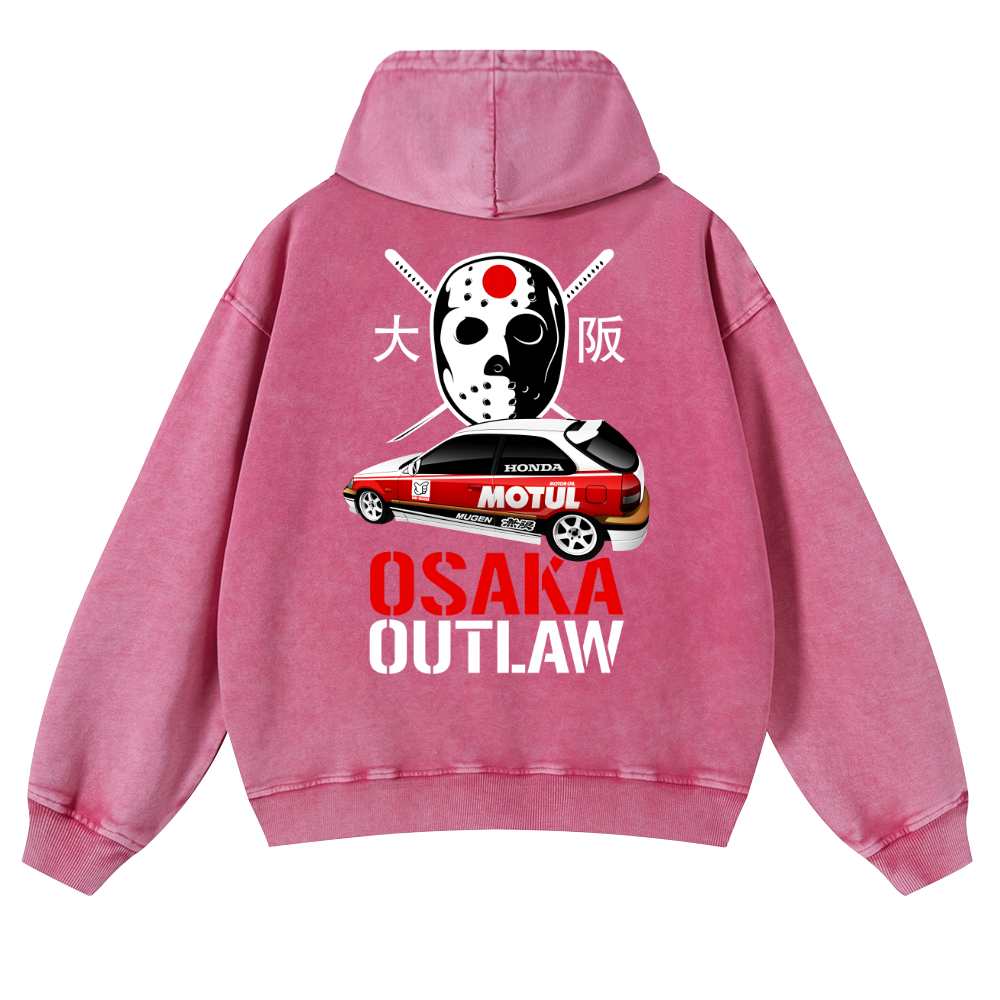 Osaka Outlaw Vintage Washed Cotton Back Art Hoodie