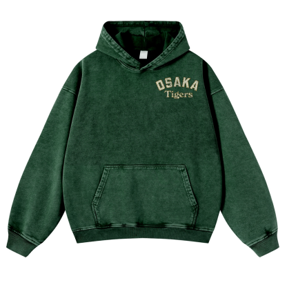 Osaka Tiger 1935 Vintage Washed Cotton Back Art Hoodie