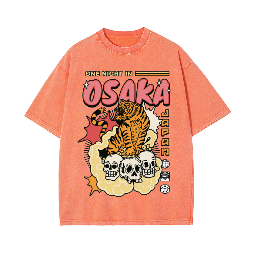 Vintage Wash Japanese Design T-Shirt